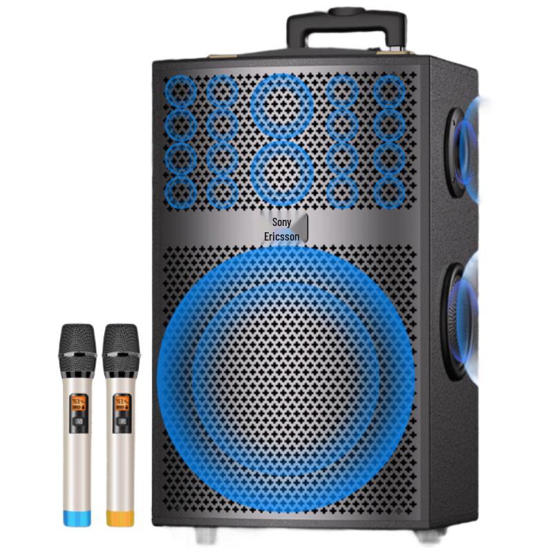 Altavoz Portátil con Ruedas Bluetooth para Karaoke Soaiy (Versión CN)