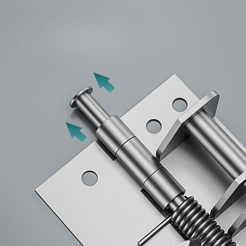 Heavy-duty 4 "automatic Door Closer Hinge 90-degree Stop Buffer Rebound Self-closing Spring Hinge