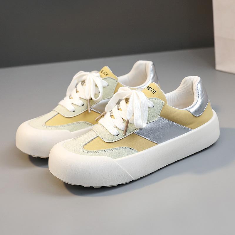 

[Customized] BR619 casual women s shoes summer breathable color matching heightening thin baseplate shoes versatile cloth wear-resistant students 40