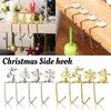 Stockings Clip Christmas Fireplace Hooks Elk Snowflakes Snowman Shaped Christmas Sock Hook  Bedroom