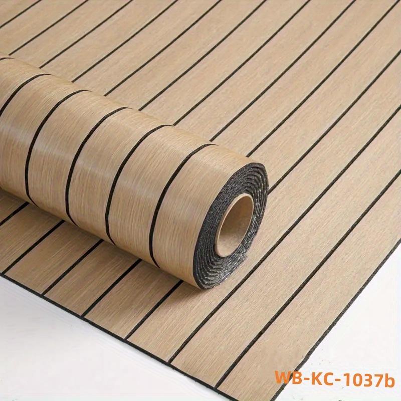 Self-Adhesive 3D Wood Grain Vinyl Wall Decals -Easy To Install For Ceiling-Home Decor For Living Room Bedroom Restaurant