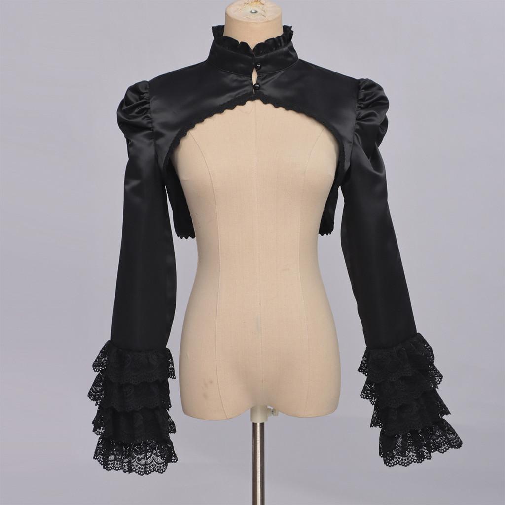 Lolita Gothic Cosplay Shawl With Polyester Fabric For Cosplay Events And Stage Shows