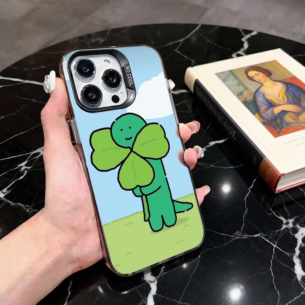 

Cute Cartoon Dinosaur Phone Case For iPhone 17,16,15,14,13,12,11 Plus,Pro Max,XS,Colorful Silver Black Cover iPhone13PROMAX