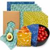 9pcs Washable Beeswax Food Wrap Fresh-Keeping Reusable Food Cover  for Fruit Vegetable