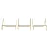 3 Pcs Wire Plate Stand Gold Simple Stylish Geometric Design Rust Resistant Wire Plate Stand Holder Easel Display