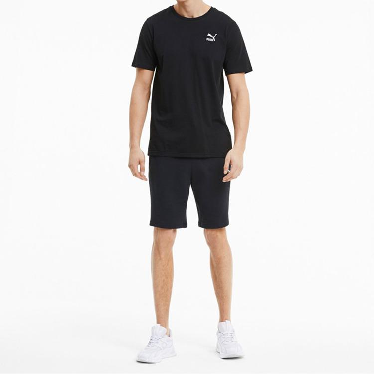 Puma Drawstring Casual Shorts Men Bottoms Black 599304-01