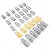 50PCS Stainless Steel Pendant Pinch Bail Clasp Buckle Clip Charm Connectors for Necklace Earring DIY Jewelry Making Accessories