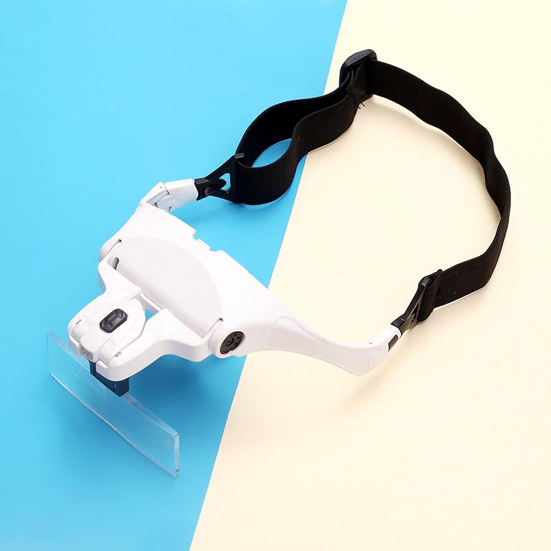 Kopfmontiertes LED-Licht Lese- & Reparatur-Vergrößerungsbrille 9892B1