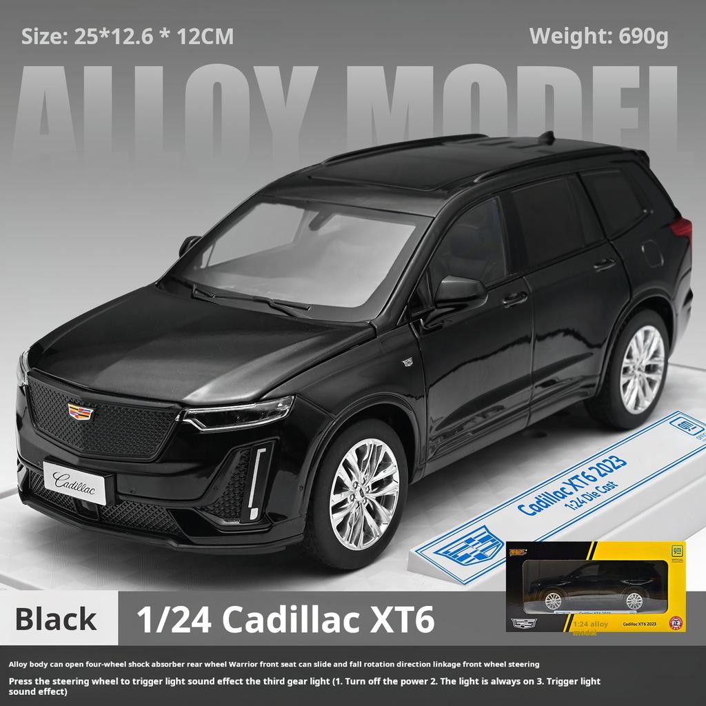 1:24 Cadillac XT6 Exquisite Alloy Simulation American Family SUV Car Model Decoration Toy Off-Road Vehicle Boys' Gift Collection