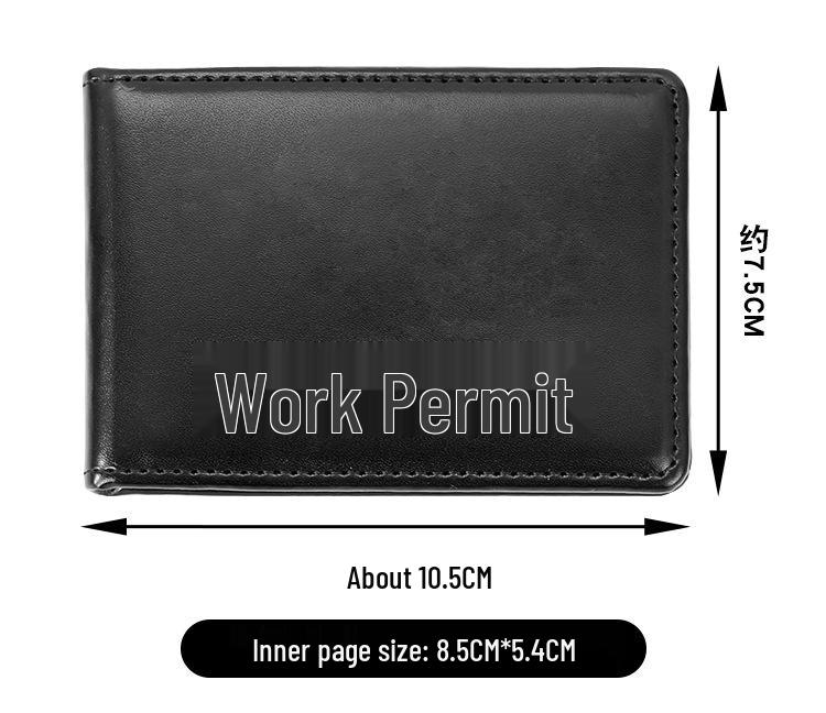 Genuine Leather Magnetic ID Card Holder and Protective Sleeve