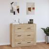 VidaXL Sideboard Sonoma-Eiche 80x33x70 cm Holzwerkstoff