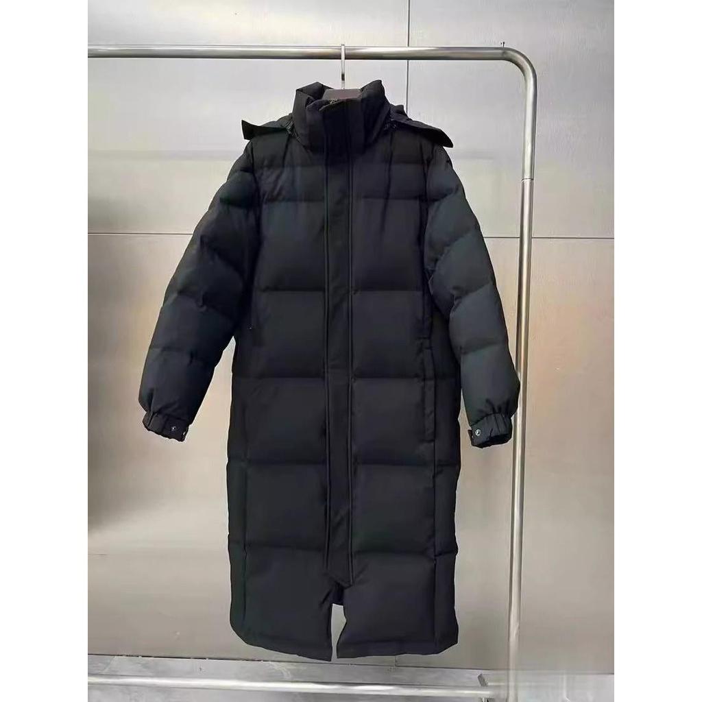 2025 Unisex Over-the-Knee Thick Down Jacket In 90% White Duck Down, Winter Couples' Style