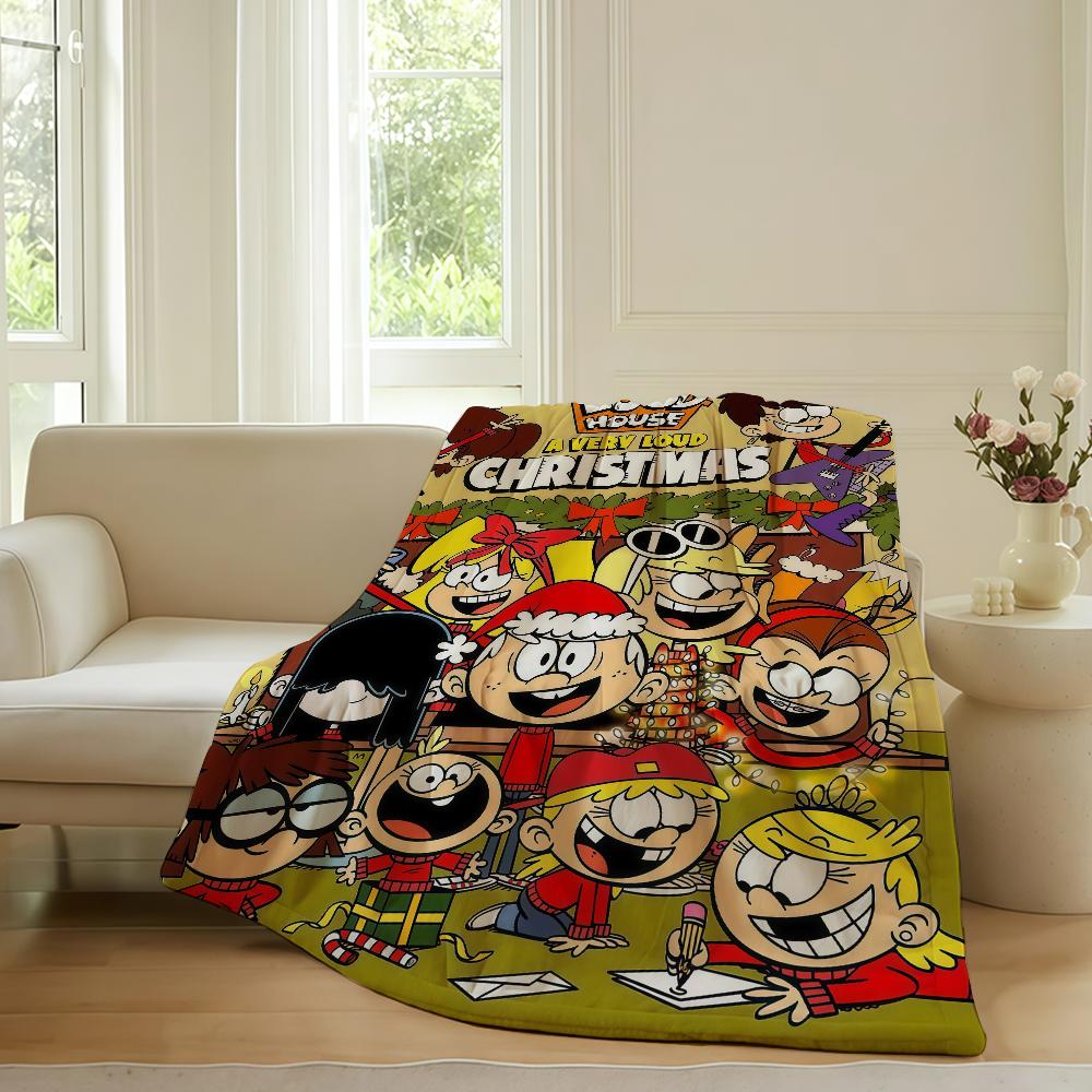 Coperta Cartoon T The L loud H house Per Divano Ufficio Letto Aereo Viaggio Dormire Leggere Rilassarsi Campeggio Morbida E Calda