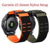 22 26mm Garmin Loop Nylon Quick Release Strap Wristband For Fenix5 5Plus 6 6Pro 7Pro Instinct 965 Watch Band Fenix5X 6X 7X Belt
