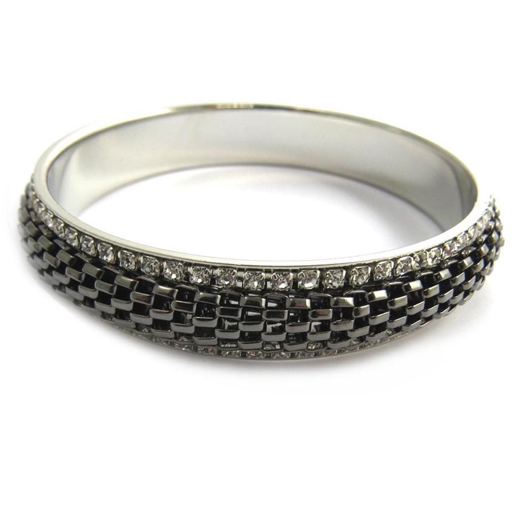 Les Trésors De Lily [N3060] - Gray 'Sissi' Designer Bracelet