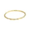 Elegant Gold-Plated Bamboo Joint Bracelet with Micro-inlaid Zirconia for Women