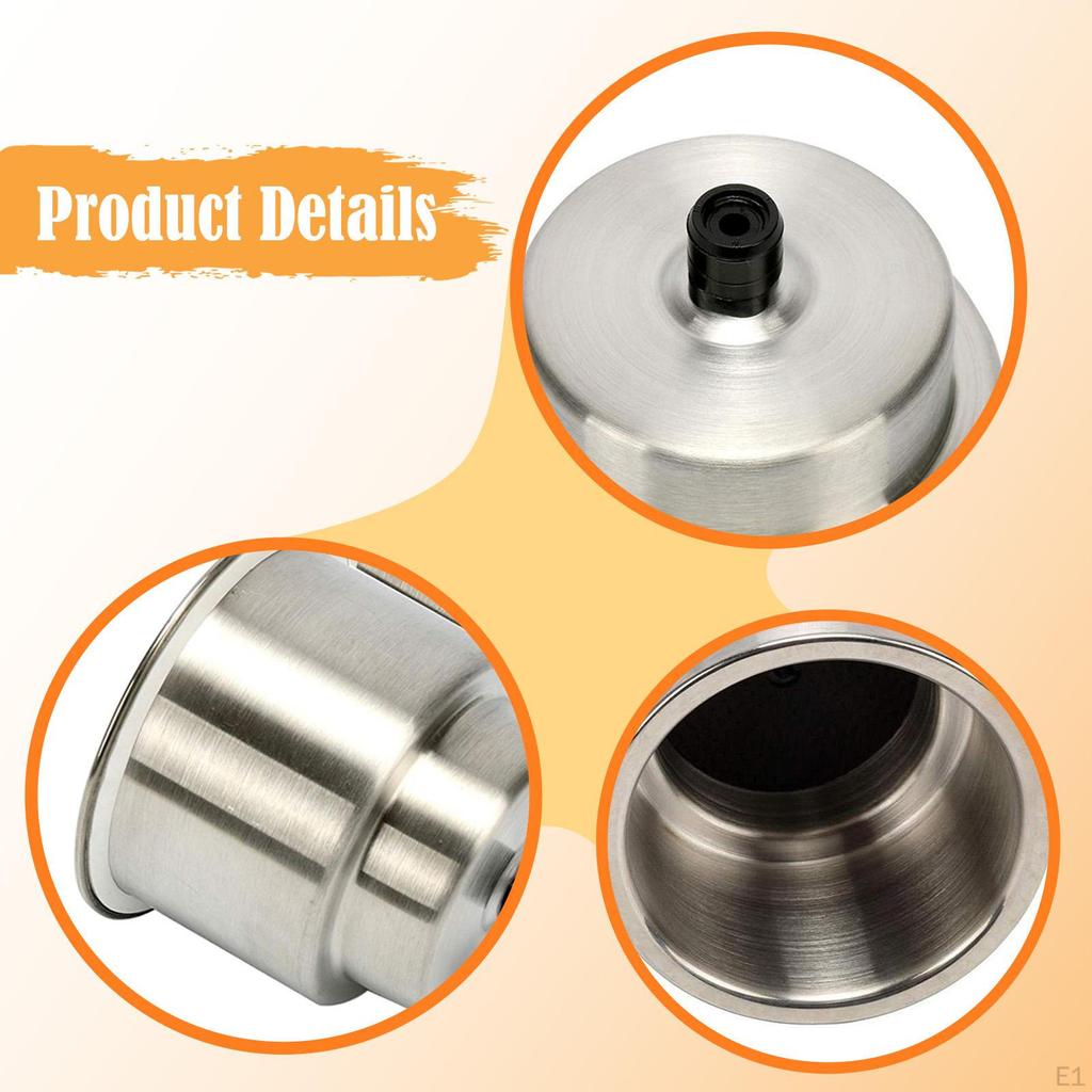 4Pcs Cup Drink Holder Easy Installation Gifts Hardware Stainless Steel for Car Yacht