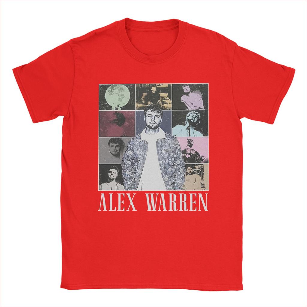 Alex Warren Tour Music  TShirts Men  Amazing Pure Cotton Tee Shirt Round Collar Short Sleeve T Shirt Gift Idea Clothes