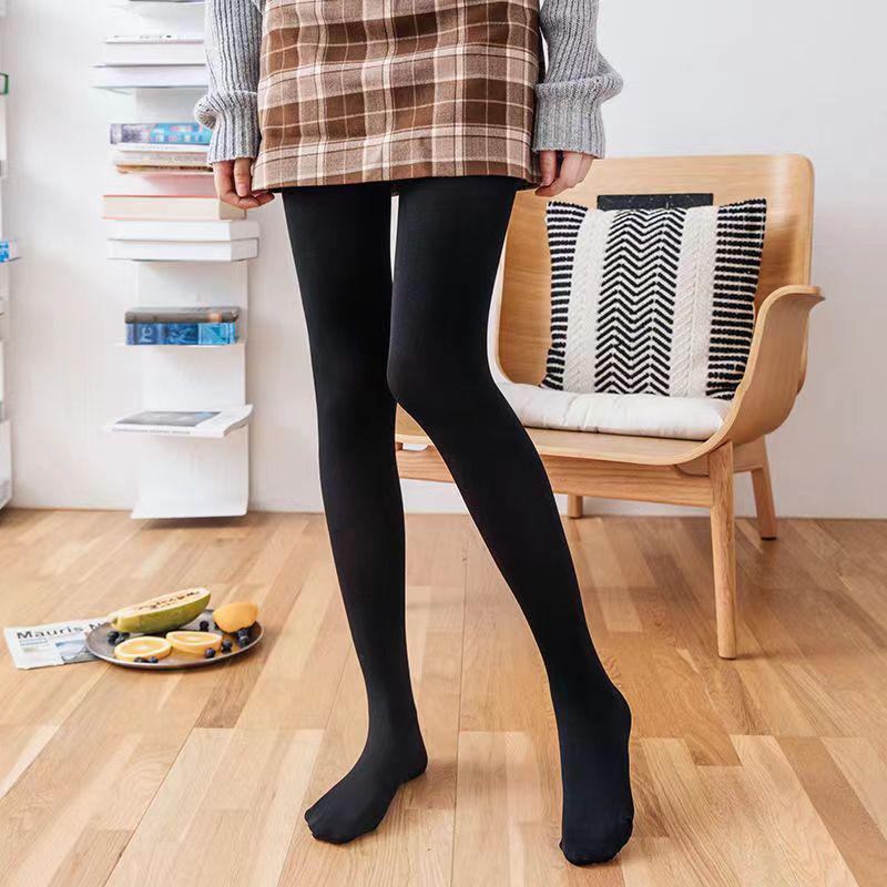 

Gray Flight Attendant See-Through Velvet Layer Pantyhose, Plus-Size Stockings for Fall/Winter 50g Spring Autumn Non-Plush (Weight 80-150kg)