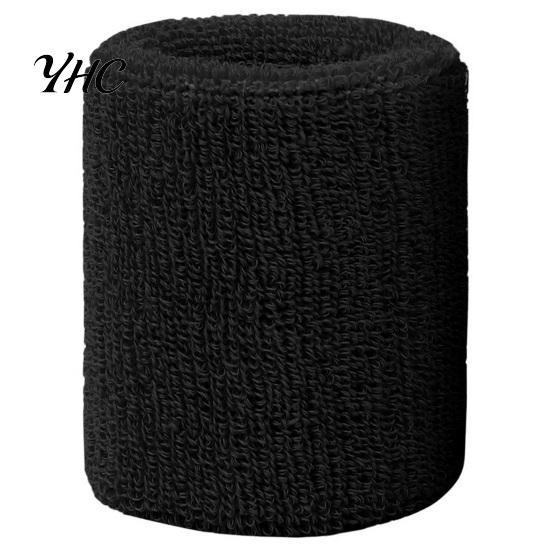 Sports Bracer Wrist Sweatband Super Soft High Elastic Sweat Wrap Absorbing Quick-Dry Athletic Exercise Wristband Moisture-wicking чёрный