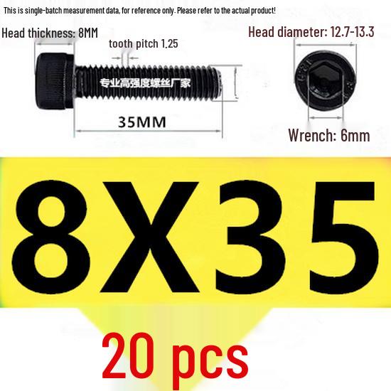 High-Strength Grade 12.9 Internal Hex Head Screws M1.4-M20