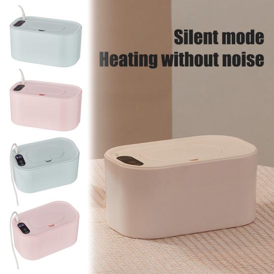 Portable Baby Wipe Warmer Adjustable LED Display Large Capacity Home Travel Fast Heating Diaper Wet Wipe Holder Dispenser Heater