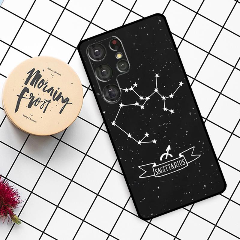 Zodiac Constellation Case For Samsung Galaxy S25 Ultra S23 S22 S21 S20 S24 Ultra S9 S10 Plus S25 FE Phone Cover