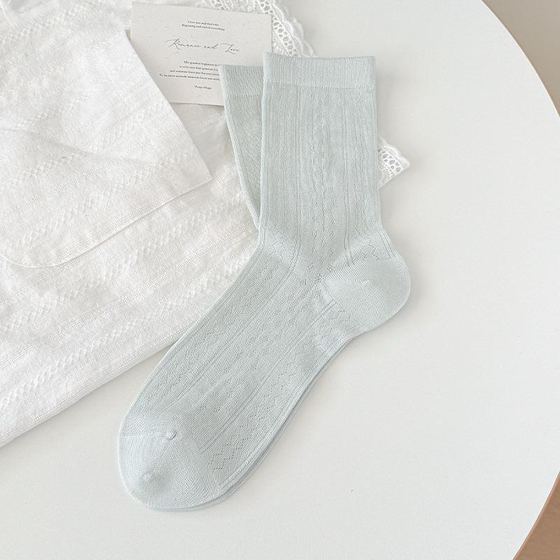 Ballet-style Stockings - Mid-length Socks for Summer, Lightweight, Mesh Fabric, No Bones, Breathable, Multi-layered Socks
