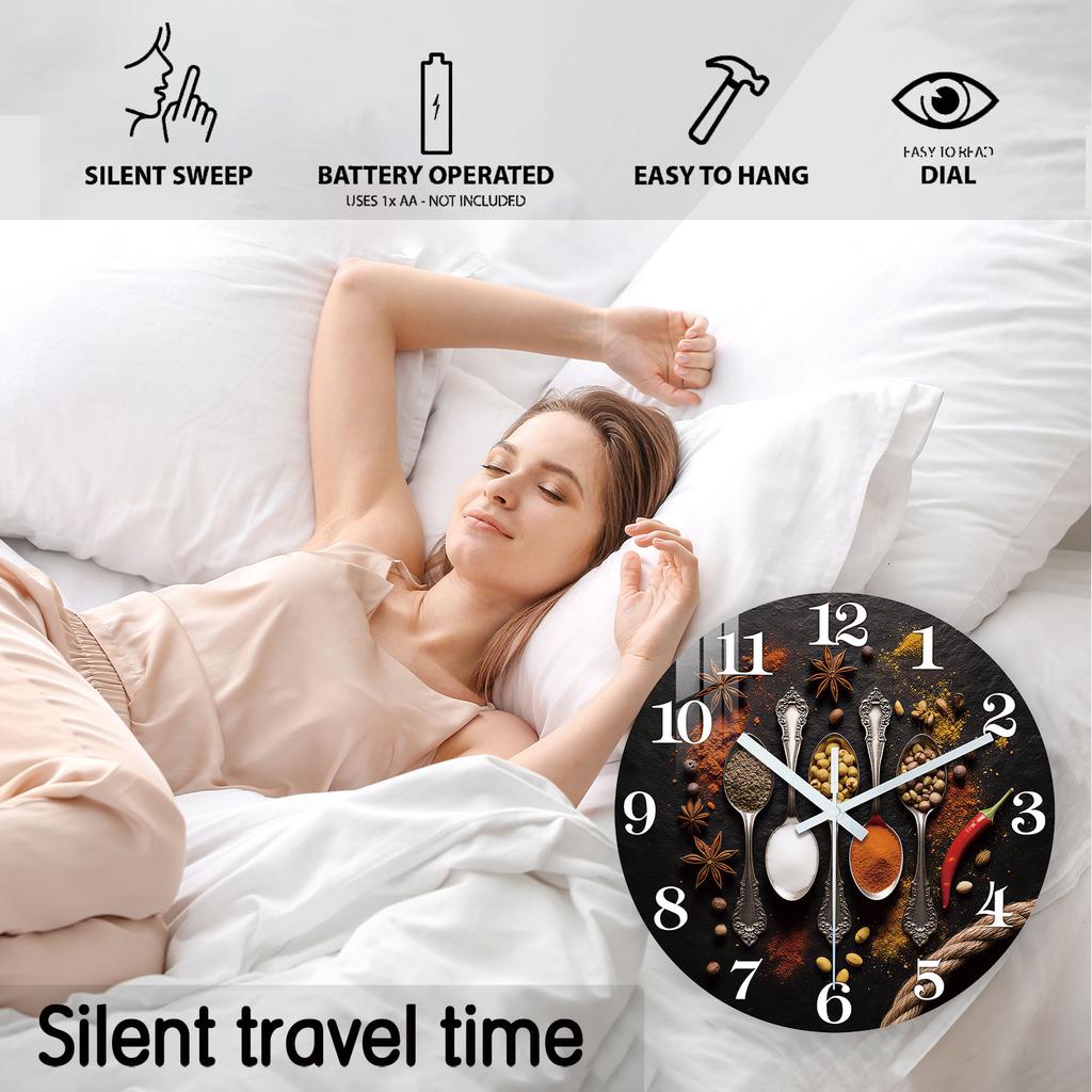 Marble-Patterned First-Class Wooden First-Class Wall Top-Grade Clock 10-24Inch First-Class Silent Top-Grade Wall Premium-Quality Clocks
