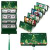 Christmas Money Holders for Cash, Christmas Cash Envelope With 10 Slots, Surprise Card Holder for Xmas Holiday Money Gift Card