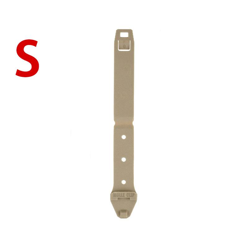 

1 шт. пряжка для крепления аксессуаров Molle K, поясная клипса для ножен KYDEX, пряжка для ножен MOLLE с винтами S коричневый
