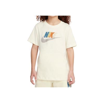 Sportswear Breathable Comfortable Round Neck Pullover Short Sleeve T-Shirt Kids Tops Coconut-Milk FZ5178-113