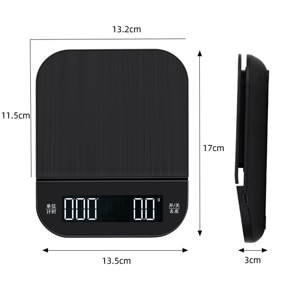 Timemore 2025 Nová BLACK BASIC+ kávová váha, Chytrá digitální váha, pro nalévání kávy, Elektronická váha pro drip kávu s časovačem 2 kg