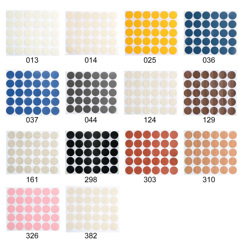 30Pieces Self Adhesive Screw Hole Covers Stickers Waterproof Wood Grains Accessory for Furniture Cabinets Desks