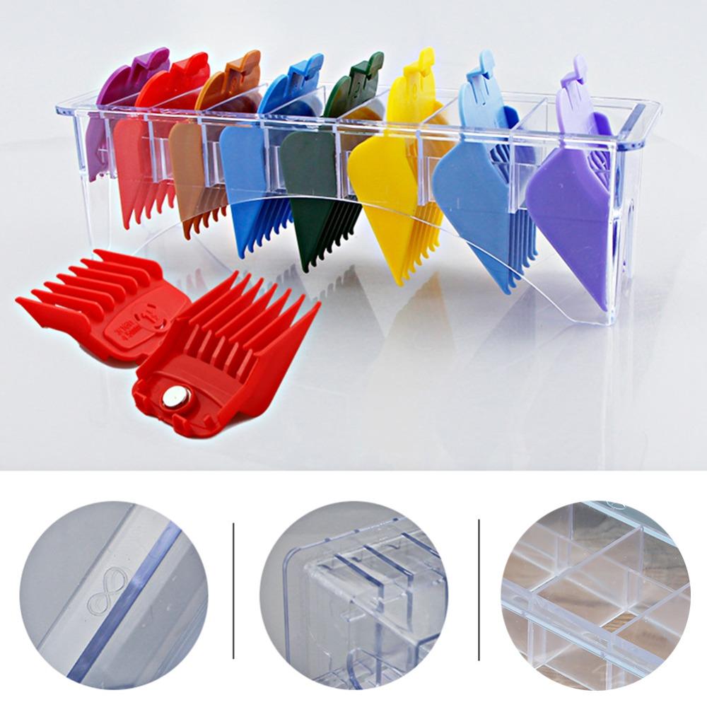 10 Slots Clipper Guard Holder Plastic Case Limit Comb Organizer Caliper Organizer For Salon
