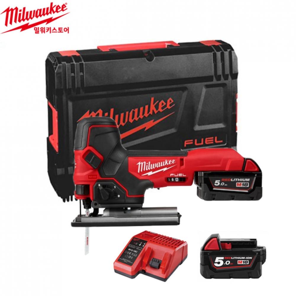 

Лобзик Milwaukee 18V FUEL Body Grip, полный набор M18 FBJS 502X