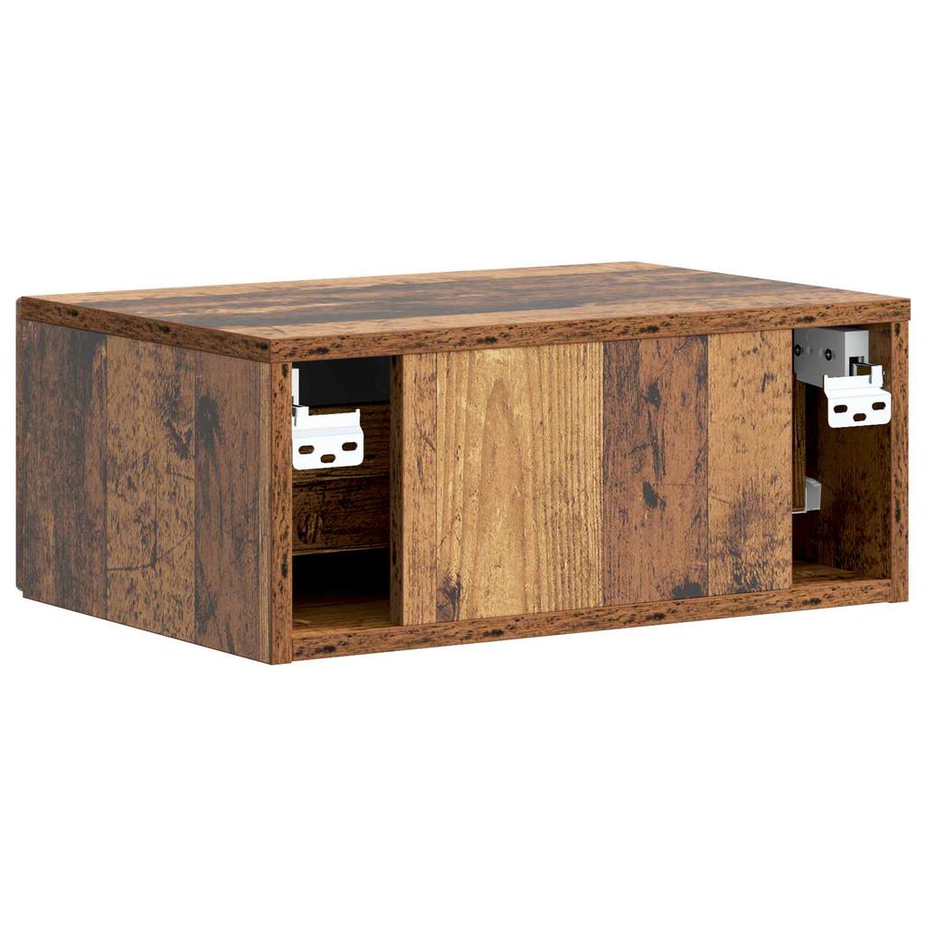 Nightstand Reclaimed Wood Look 49 x 34.5 x 20 cm Engineered Wood