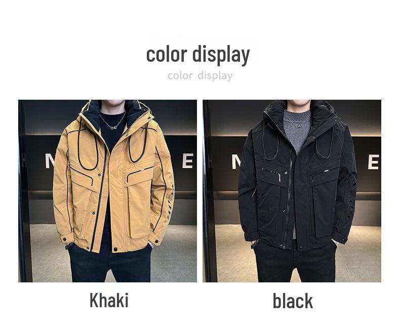 Men's High-End Hooded Winter Down Jacket 2025: Stylish, Warm, and Trendy Outerwear