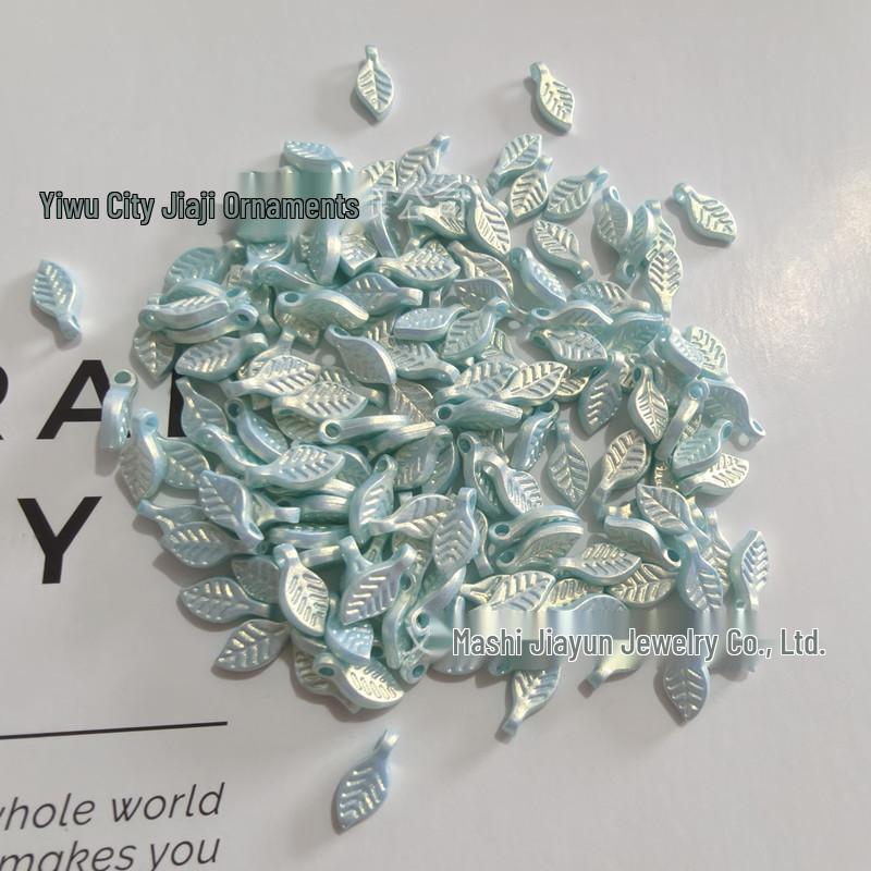 Acrylic Mini Grape Leaf Beaded String for DIY Jewelry Making: Bracelets & Necklaces