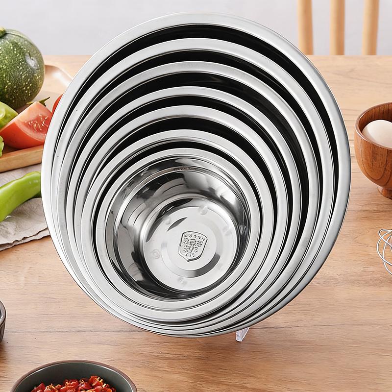 Jing Zhou Yuan 304 Stainless Steel Round Basins