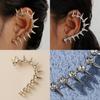 Ear Fashion Alloy Climber With Geometric And Rivet Design For Women Stylish