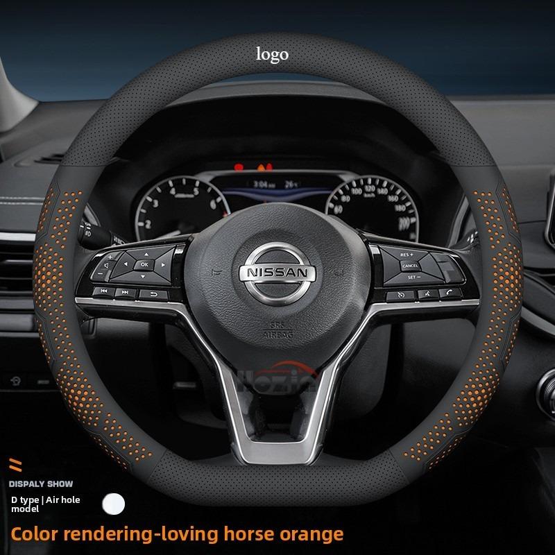 Leder Lenkradabdeckung für Nissan Qashqai Juke Sentra Kicks Xtrail Sentra Versa Altima 2024 2025 2026 Zubehör