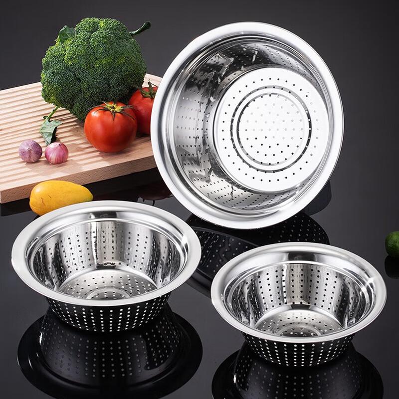 

LISM Round Rice Washing & Drain Colander Set