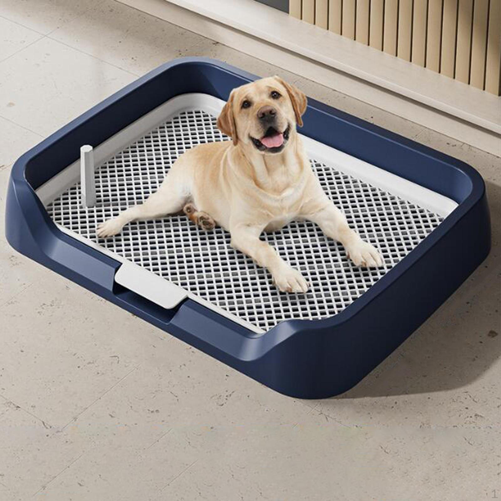 

Подушка для горщика для собак Лоток для приміщень Тримайте лапи та підлогу в чистоті Решітки Привчання до домашніх тварин Туалет для маленьких синій