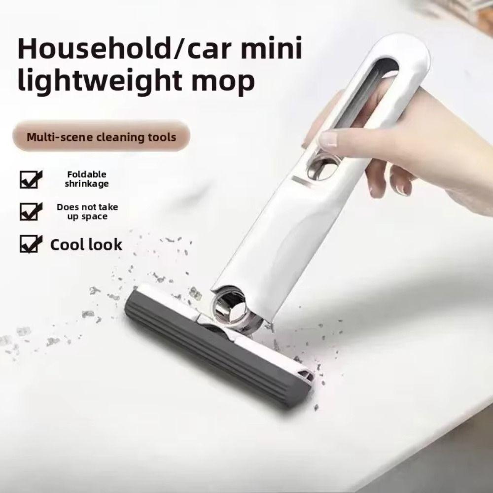 Water-absorbing Lazy Handheld Mop Foldable Kitchen Small Mops Mini Mop  Home Kitchen Bathroom Car