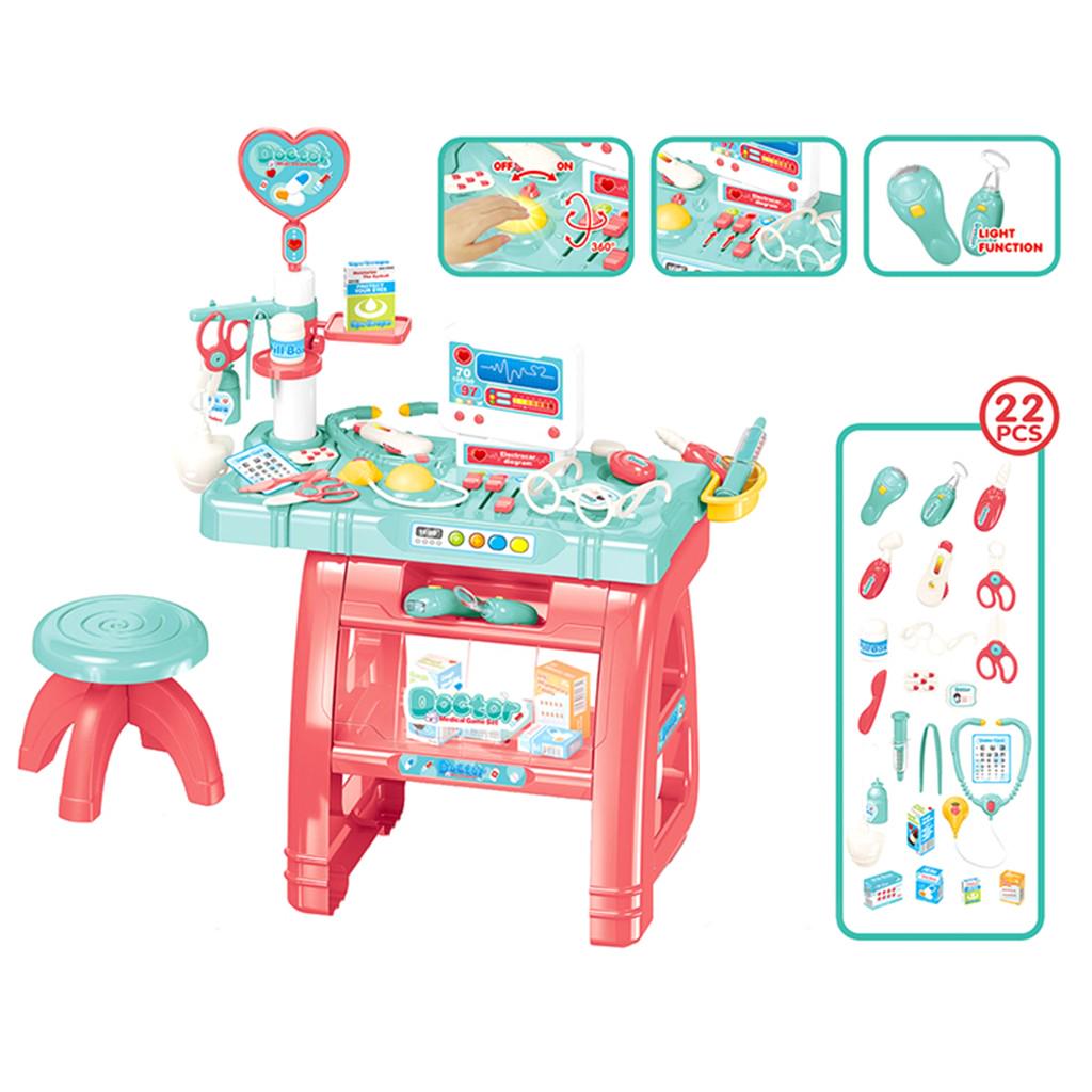 Doctor Pretend Play Set W//Electric Analog X-ray Screen/&Stethoscope Kids Toy Kit