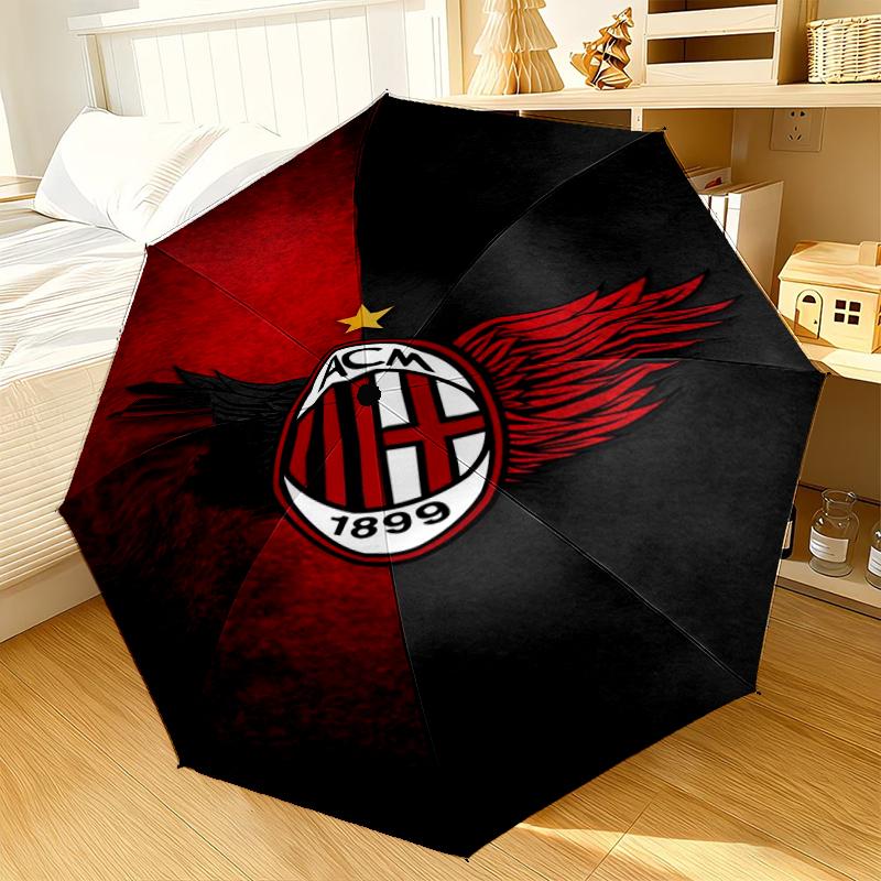 Ac Football Club Umbrella 8-Frame for Travel, camping, Casual Lightweight Portable Umbrella, Essential for every family Holidays Gift