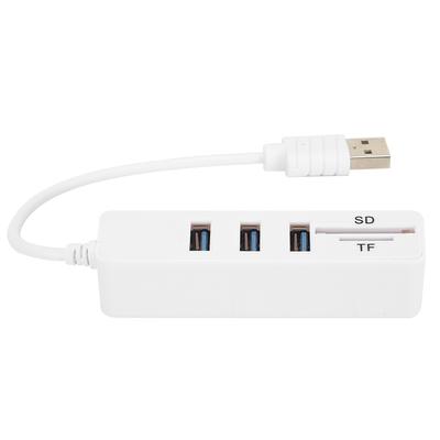 USB Hub USB3.0 Port Paměťová karta Malá čtečka paměťových karet Vysokorychlostní USB Kombinace Počítač