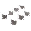 7pcs Leaf Pendant Healthy Zinc Alloy Durable DIY Ingenious Craft Leaves Pendant for Party Black