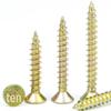 Color-Plated Zinc Wood Screws and Carpentry Nails Set